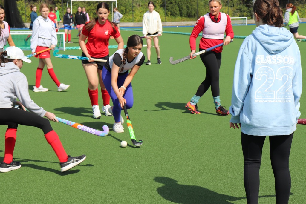 Junior Boy Playing Hockey